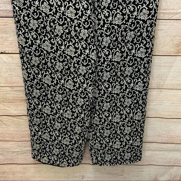 Talbots Pure Silk Lined Pants Black Side Zip - Picture 3 of 11